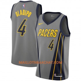 Maillot NBA Indiana Pacers Victor Oladipo 4 2018-19 Nike City Edition Gris Swingman - Homme